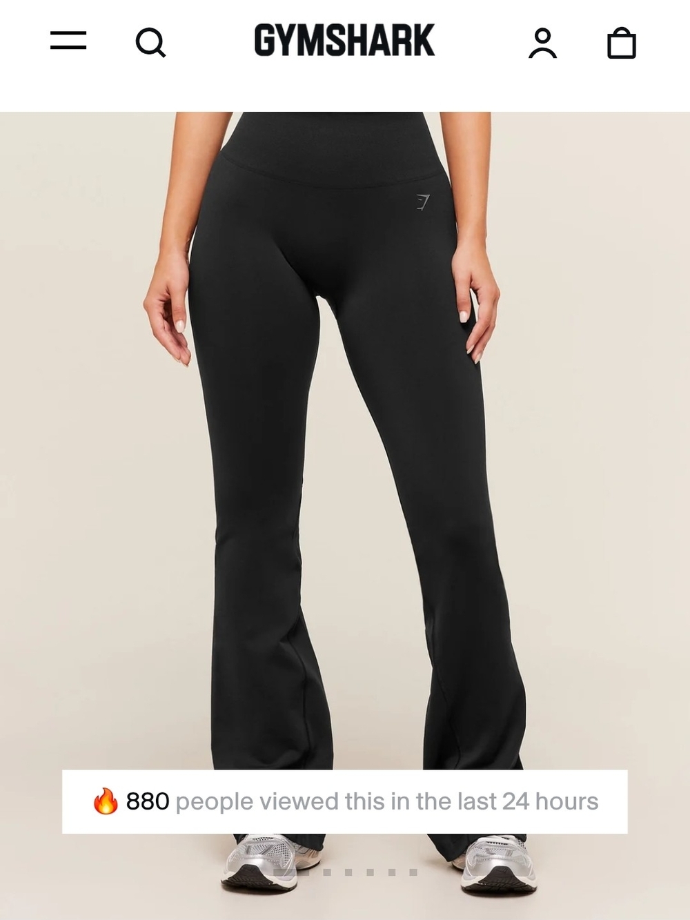 Gymshark Black High-Rise Flare Leggings